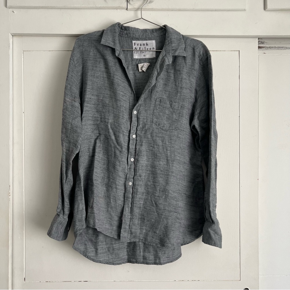 Frank & Eileen Gray Button-Up Shirt